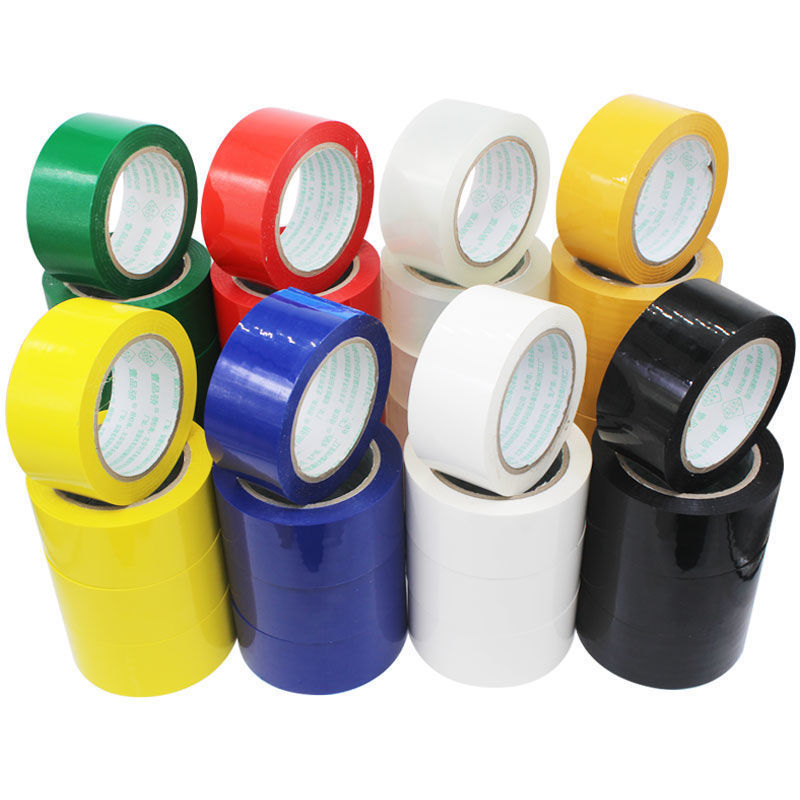 黄胶带红色彩色封箱透明打包黑红绿黑白封口快递包装胶布胶条厂家