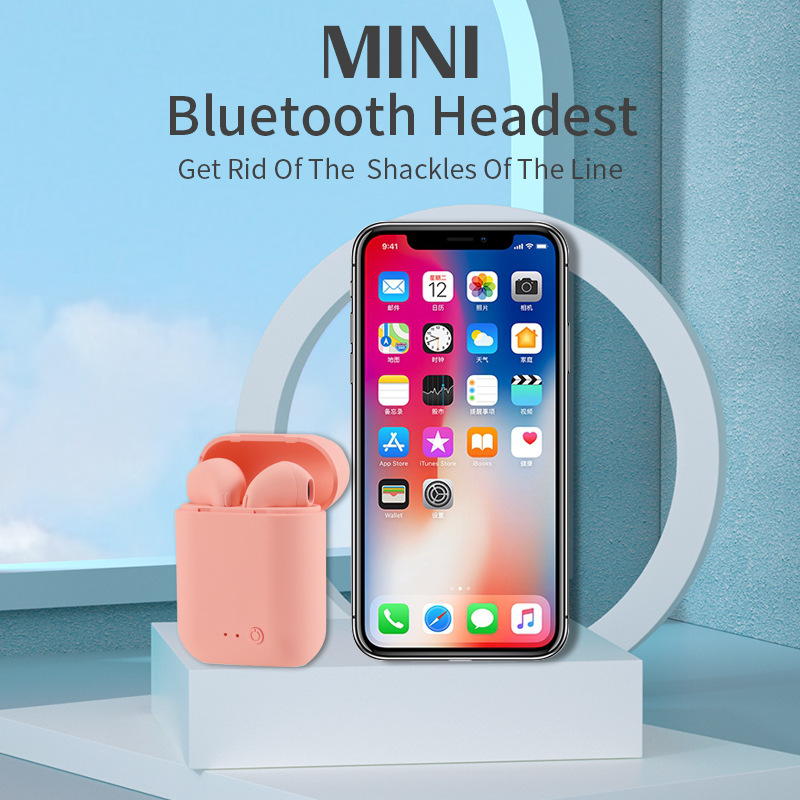 Cross-Border Macaron Mini2 Bluetooth Headset I7mini TWS Binaural Stereo Sports 5.0 Wireless Headset