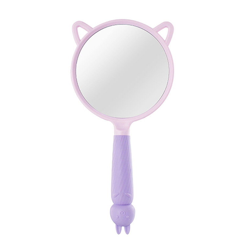 Sudi Cute Cartoon Rabbit Hand-Held Cosmetic Mirror Portable Portable Dormitory Household Hand-Held Mirror Wholesale