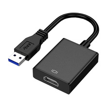 USB3.0转HDMI笔记本转接器USB TO HDMI银色黑色免驱高清 视频转换