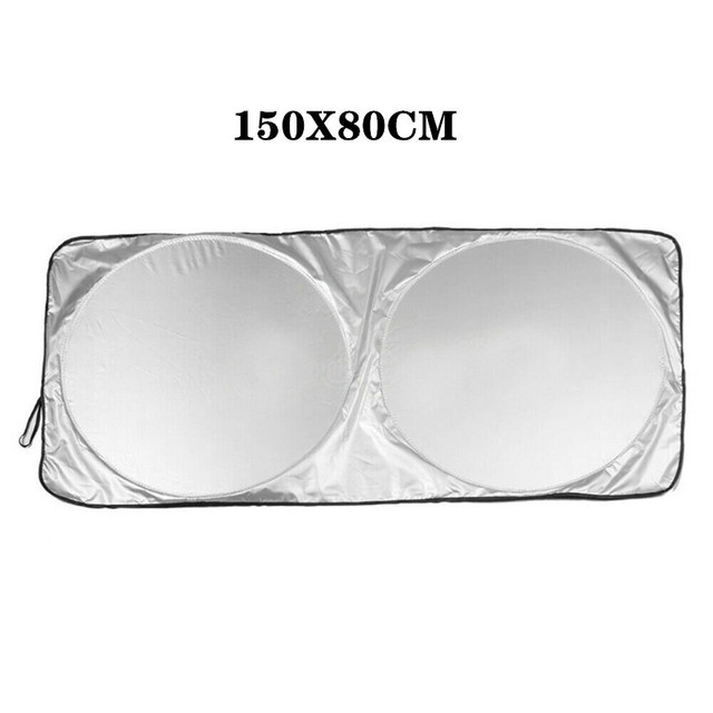 Double Ring Sunshade Silver Tape Sun Block Sunshade Big Eyes Sun Block Front Gear Car Sunshade Tinted Shade