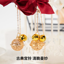 sm调教宫铃乳夹女用品性玩具蝴蝶结铃铛乳夹成人用品一件代发