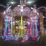 16座天使之翼旋转灯光飞椅飓风飞椅广场儿童乐园设备夜景灯光亮化