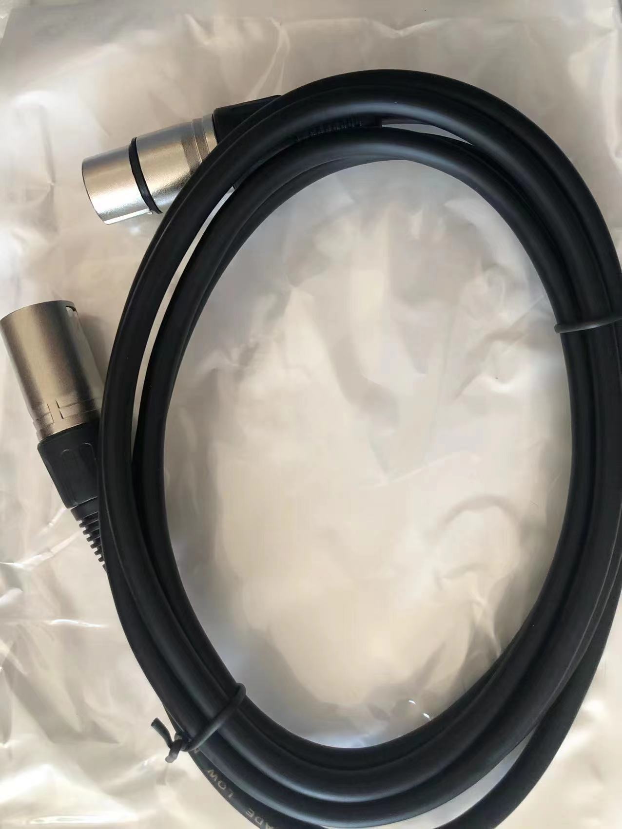 幻声黑色无损双卡线卡侬公对母电容麦克风双卡农话筒线音频连接线