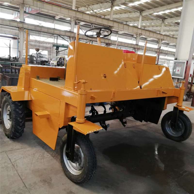 厂家有机肥发酵翻堆机小型粪便处理柴油翻抛机2000型轮式翻堆机