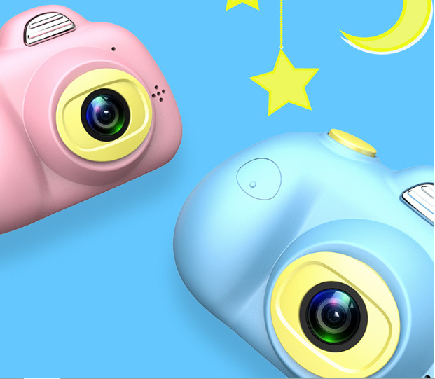 跨境儿童相机卡通数码照相机户外运动单反双镜头防摔摄像机拍照