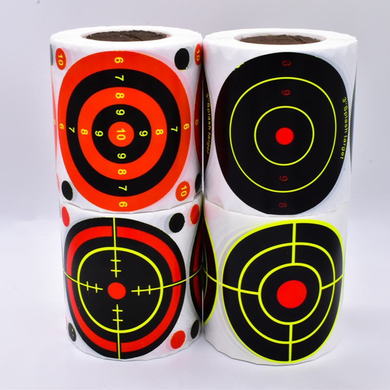 现货批发箭靶纸射箭比赛练习不干胶射击枪靶纸练习射击比赛箭靶纸