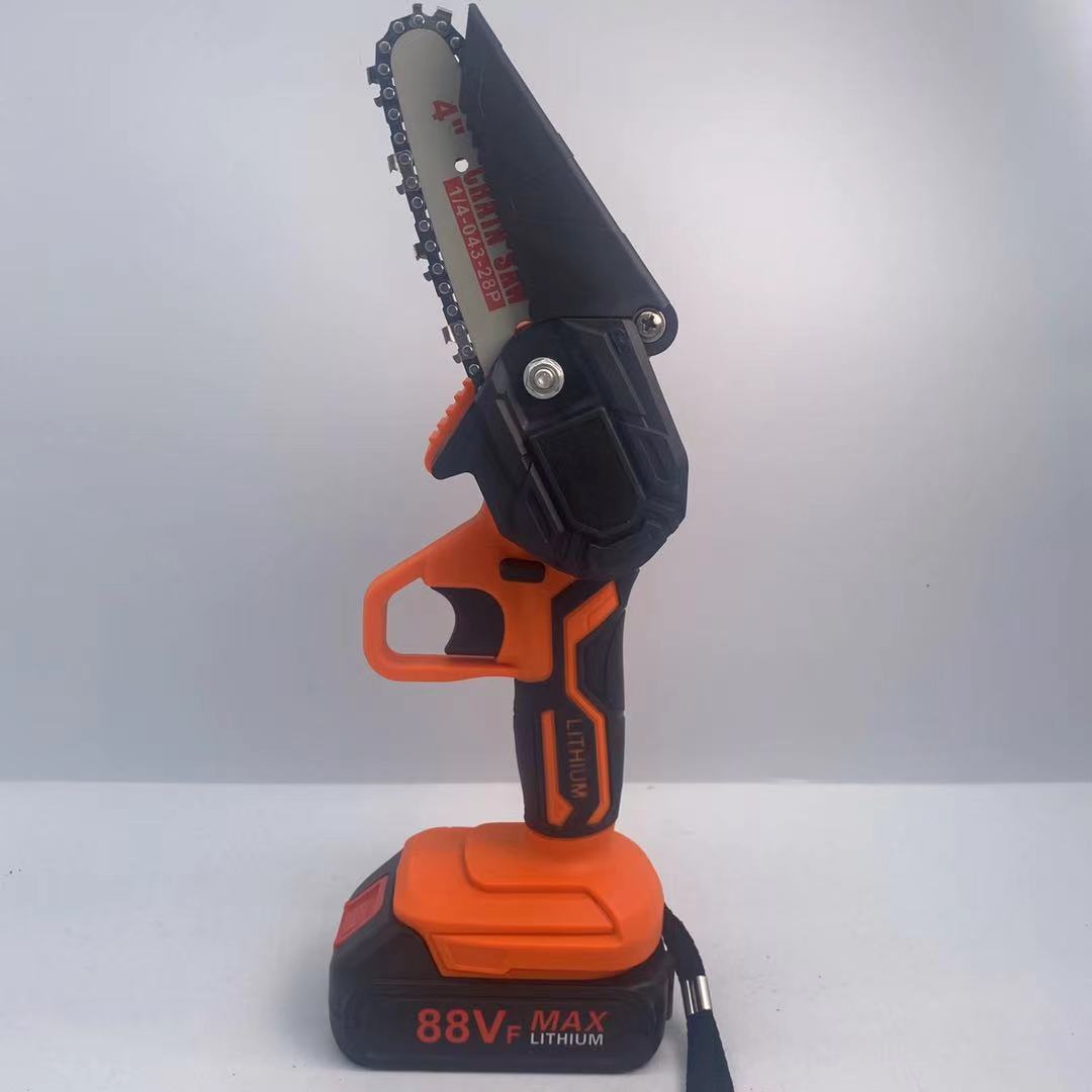 4寸迷你锯电锯家用小型手持锯充电式锂电手电锯户外伐木锯木神器