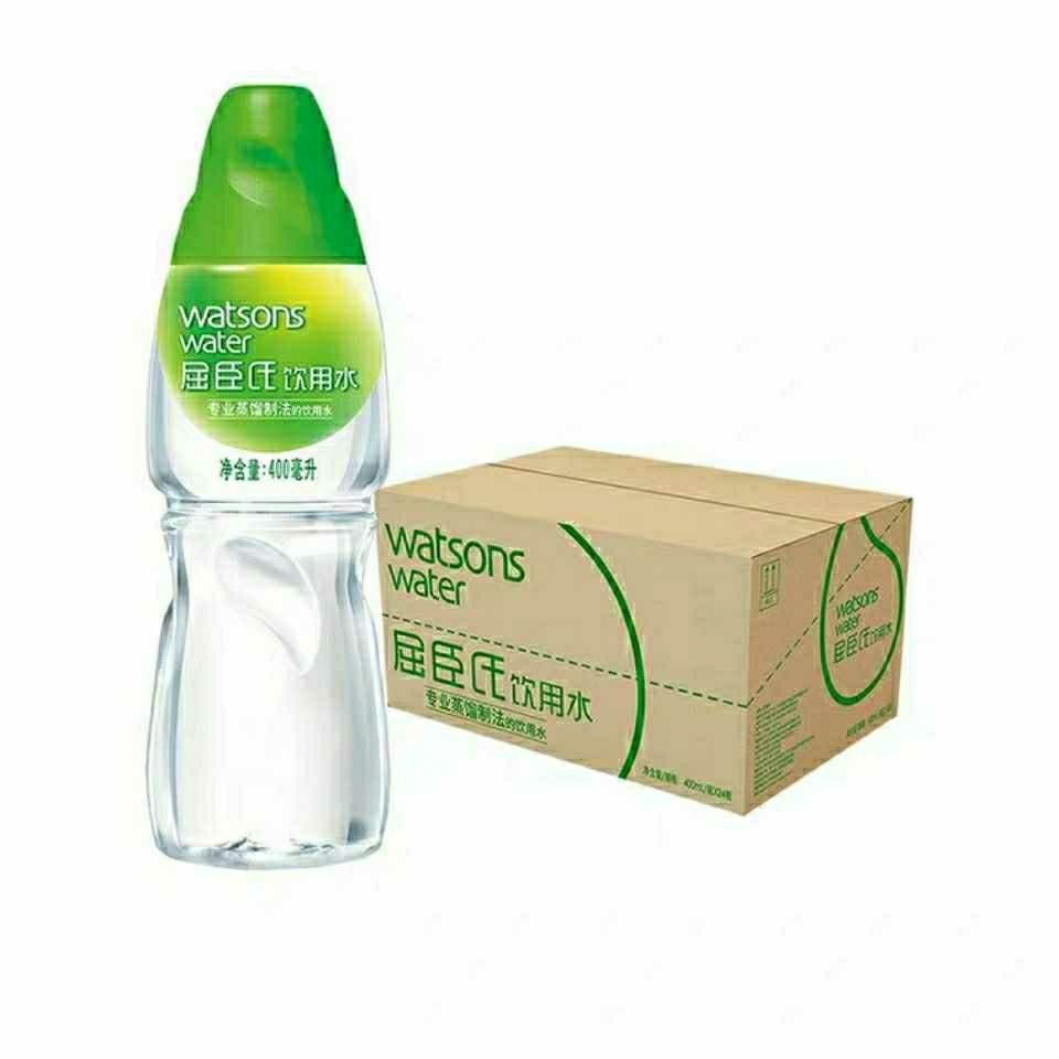 屈臣氏蒸馏水400ml&times;6瓶装包邮蒸馏制法的饮用水蒸脸补水