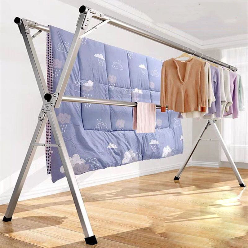 定制晾衣架不锈钢折叠移动晒衣架凉衣架客厅卧室晒被家子批发