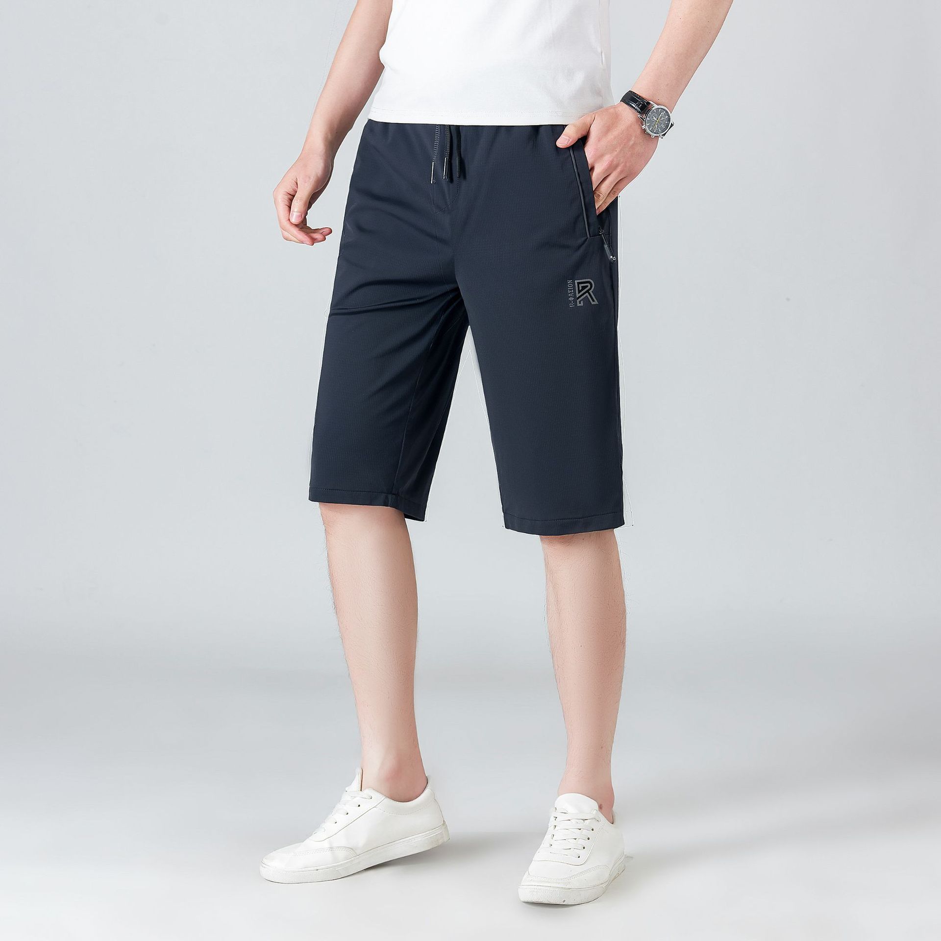 中裤男现货2022年新款六分裤批发夏季运动休闲健身穿宽松直筒短裤