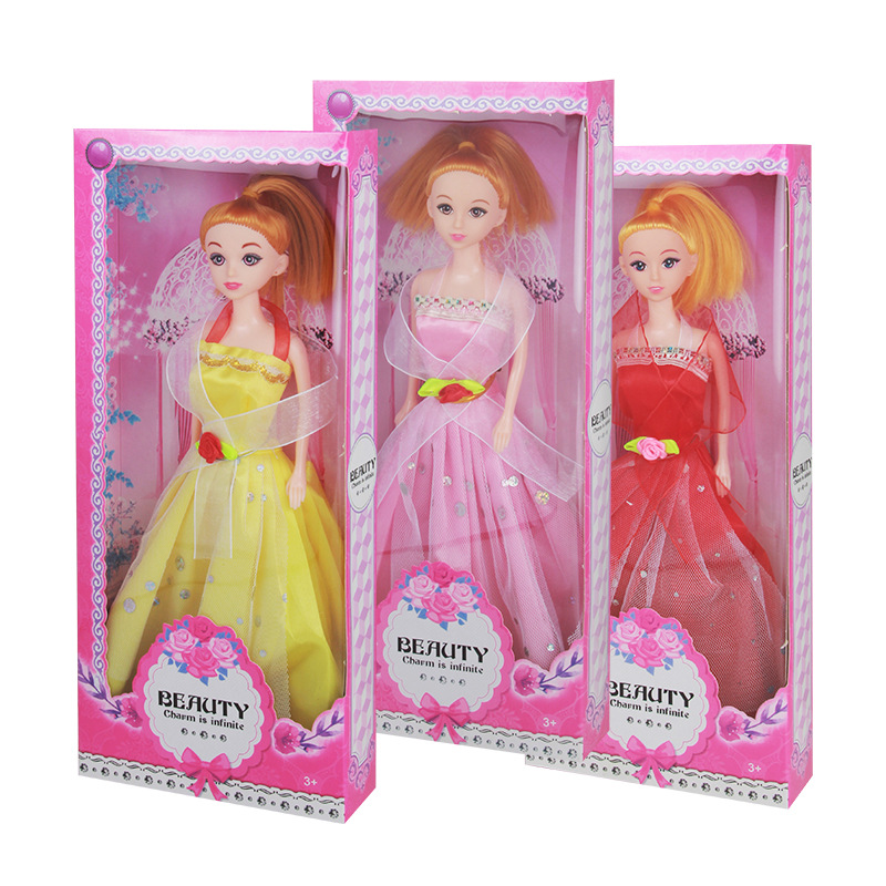 Children's Heart Barbie Doll Set Wedding Dress Children's Kindergarten Small Gift Items Girls' Toys Wholesale Stall Supply