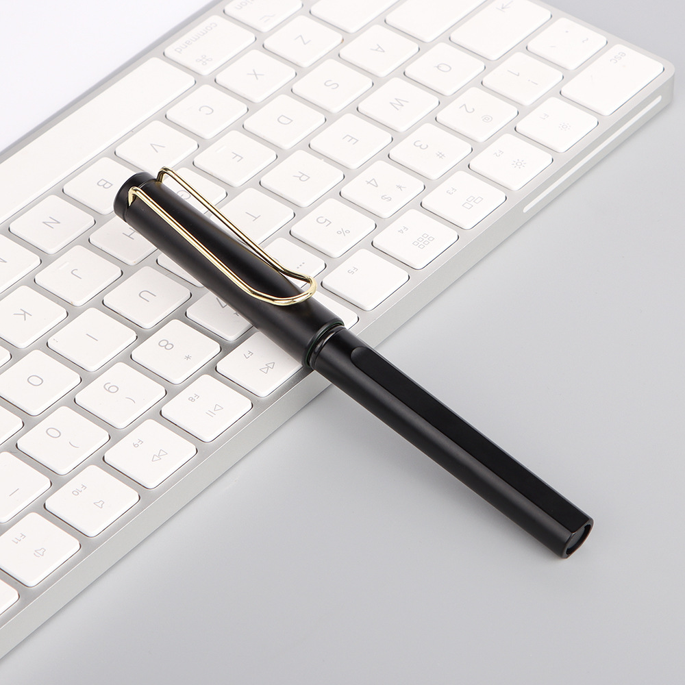 Juneng Writing Gel Pen Extra Large Capacity Refill Signature Pen Printed Logo Customized Pen in Stock Wholesale Advertising Marker