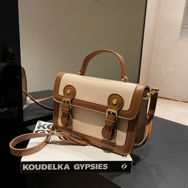 This Year's Popular Small Bag 2022 New Winter Portable Small Square Bag Fashion Stitching Shoulder Women's Bag