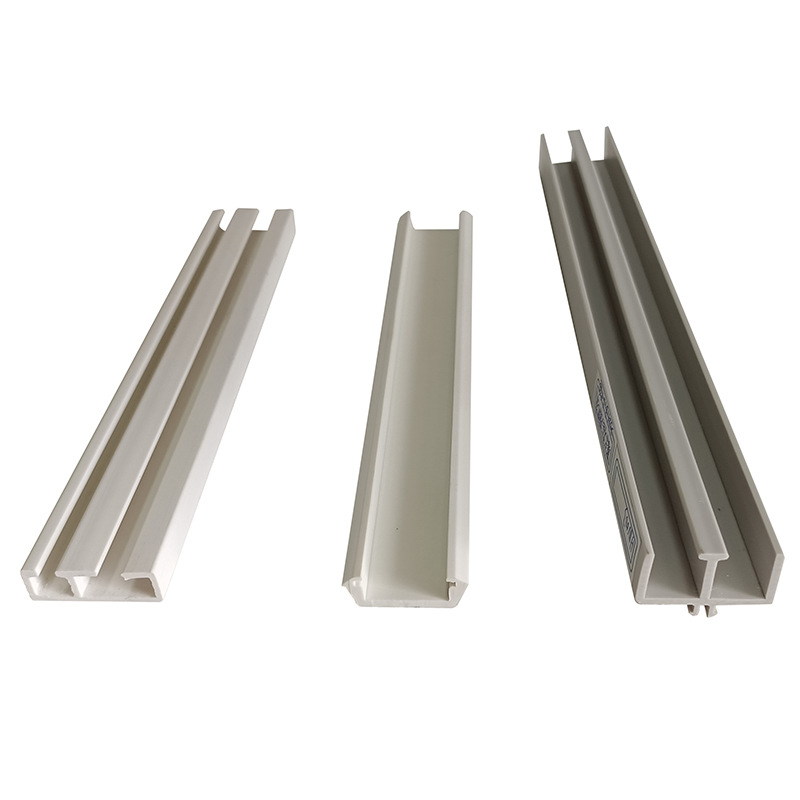 尚禹塑胶pvc硬材质塑料挤出抽屉轨道条窗帘轨道条灯饰轨道条