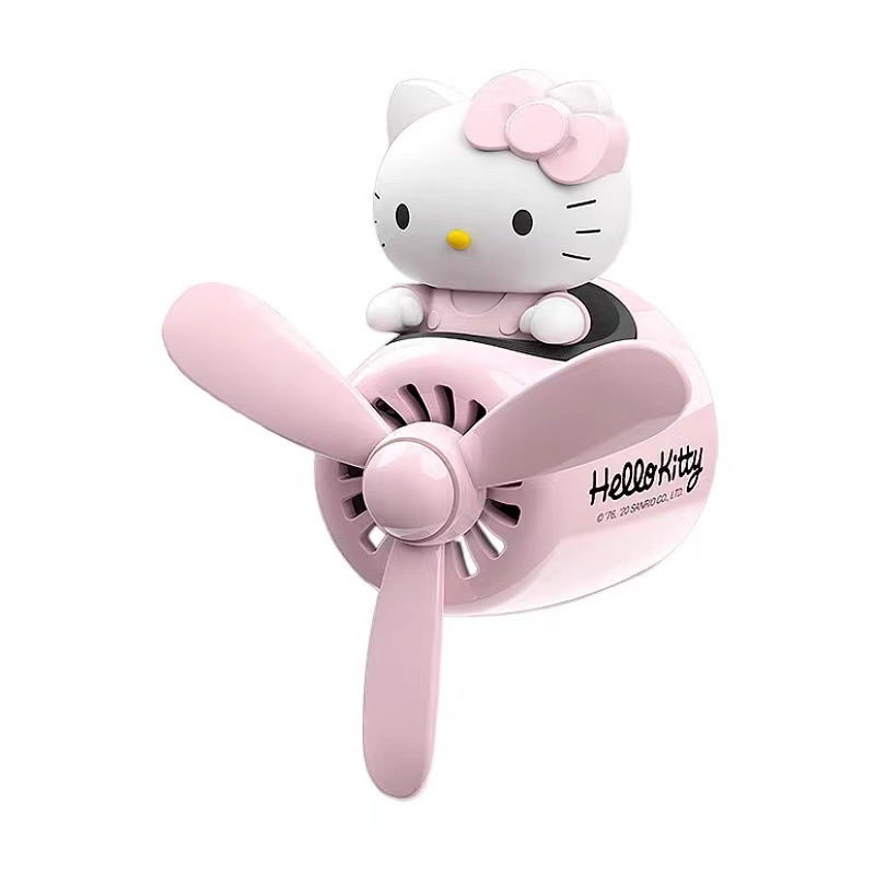 正版linefriends布朗熊飞行员车载出风口香薰/芬卡通汽车香水摆件