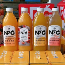 【1L*8瓶】动康NFC100%苹果汁/橙混合苹果汁柿子汁餐饮聚餐大瓶