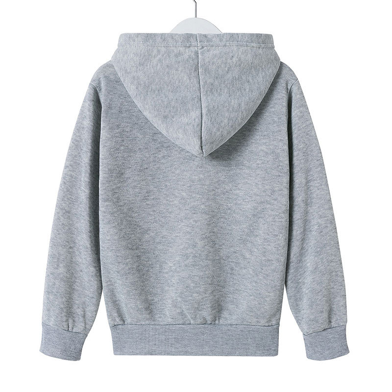 外贸新品连帽抓绒卫衣跨境中大童男童女童休闲时尚连帽童卫衣