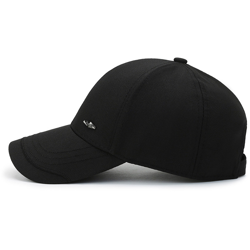 Four Seasons Men's Hat Casual Baseball Cap Middle-Aged and Elderly Peaked Cap Hats for the Elderly Spring and Autumn Middle-Aged Father Cap