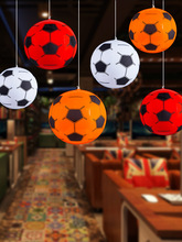 2022卡塔尔世界足球杯酒吧店内主题体彩店彩票店串旗球星挂饰装饰
