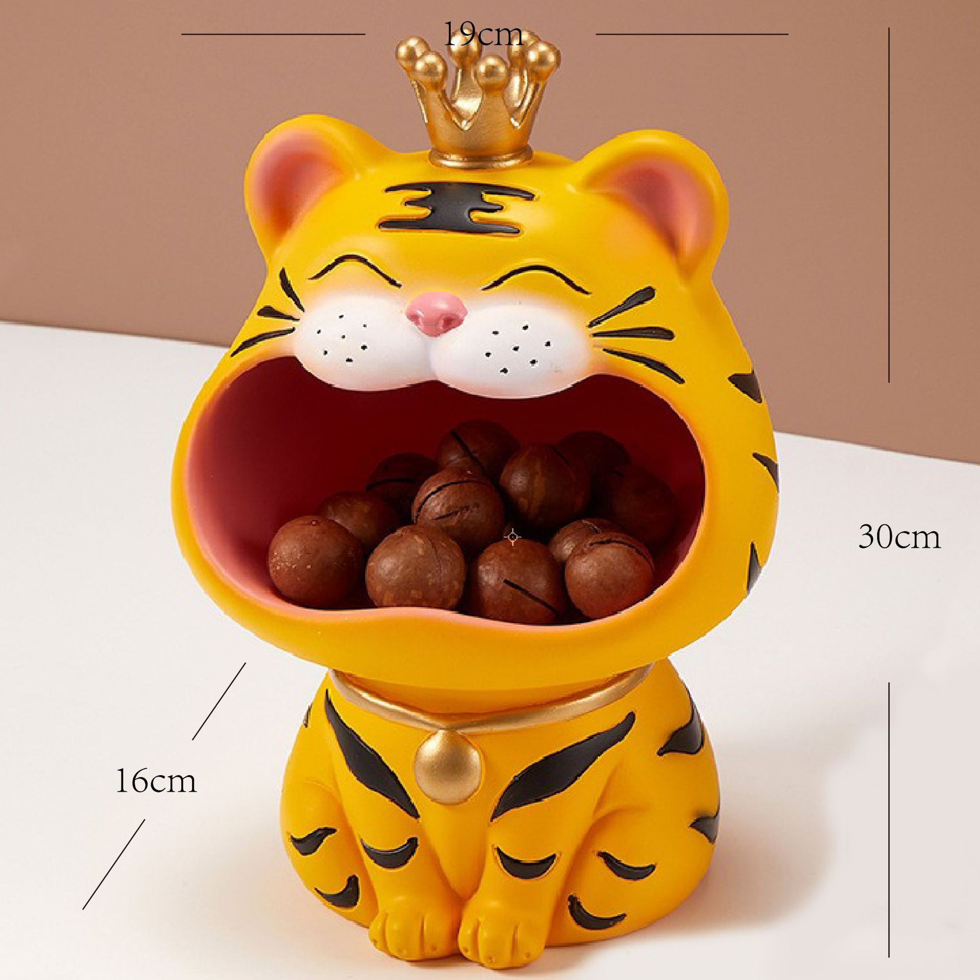 虎年吉祥物招财老虎收纳摆件入户玄关钥匙客厅卧室家居乔迁装饰品