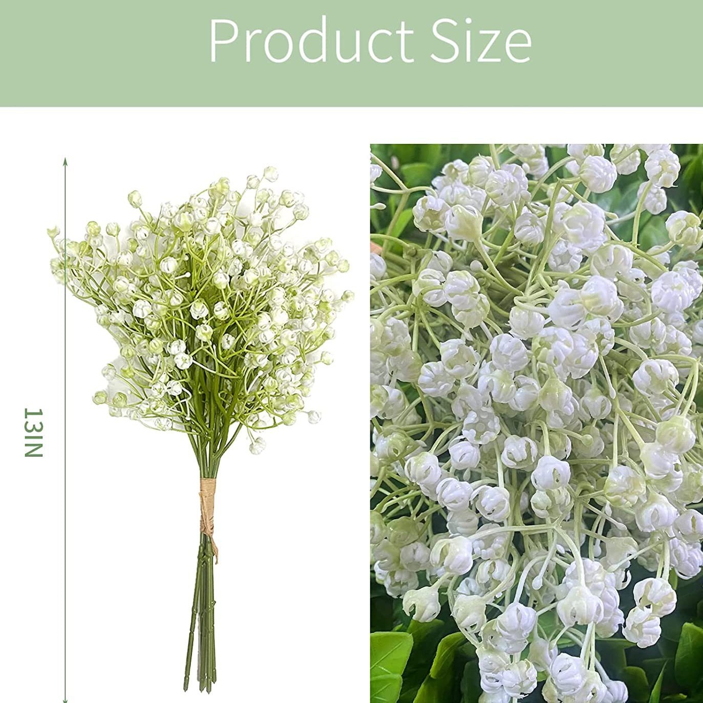 Simulation Plastic Babysbreath Fake/Artificial Flower Home Decoration Fake Green Plant Soft Decoration Project Plant Wall Cross-Border New Product