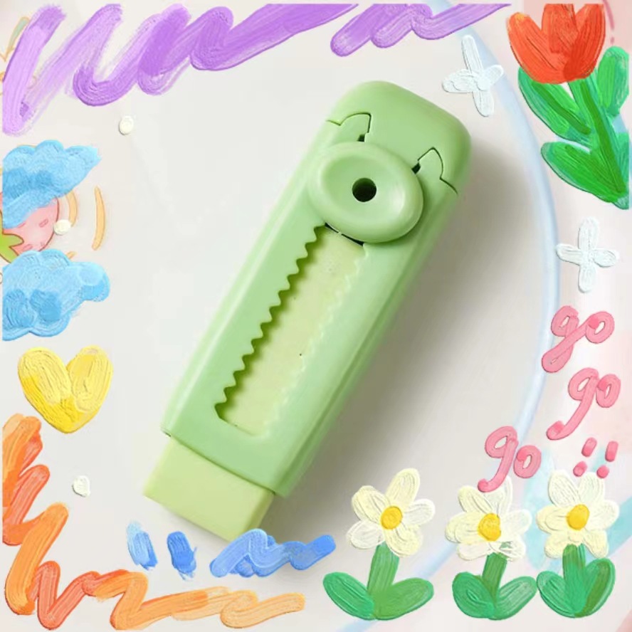 Macaron Color Push-Pull Eraser Primary School Kindergarten Children Dedicated Product Cute Rubber Wholesale Environmental Protection Manufacturer