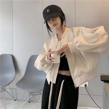 短款夹克外套女韩版2024新款宽松甜酷辣妹设计感长袖棒球服潮百搭