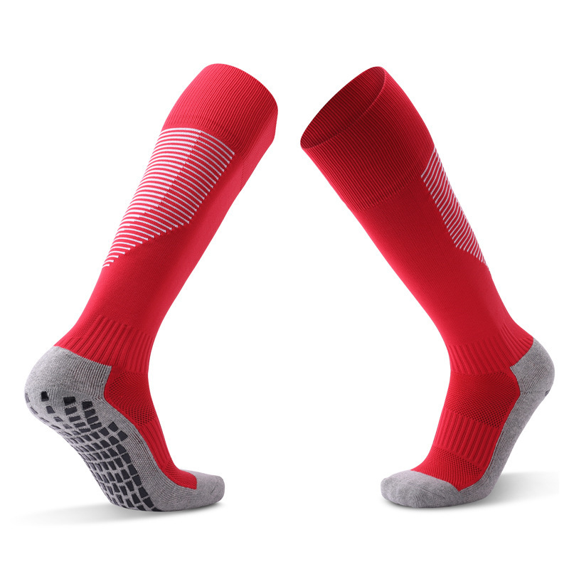 Customized Adult Spring and Summer Towel Bottom Soccer Socks Anti-Skid Shock Absorption over the Knee Stockings Sweat-Absorbent Breathable Sports Socks Labeling