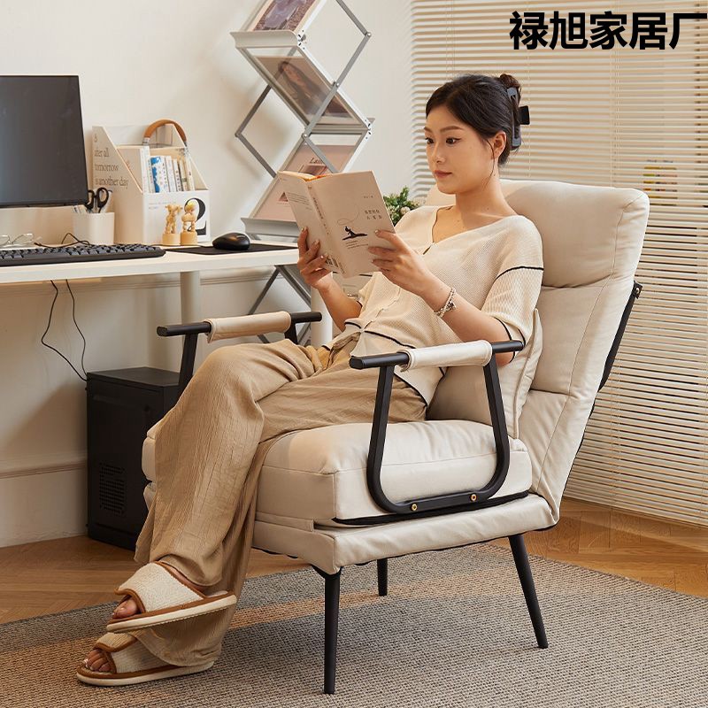 折叠躺椅办公室午休午睡单人床两用椅夏季可躺可坐椅靠背沙发座椅