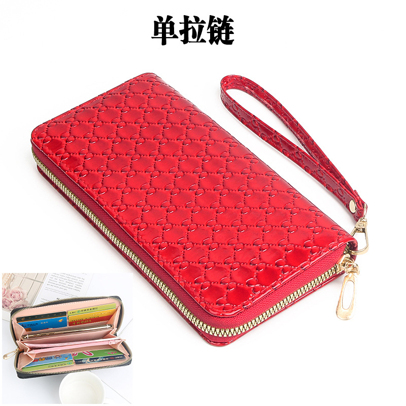 New Women's Long Wallet Casual Double Zip Female Wallet Mobile Phone Bag Clutch Coin Purse Large Capacity Card Holder