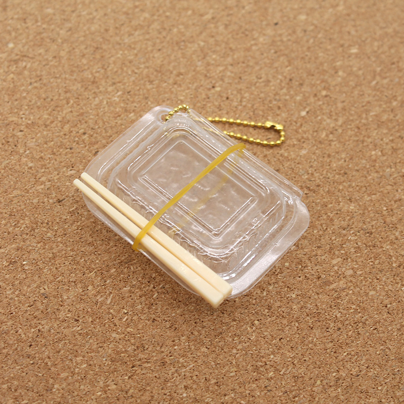 mini pvc disposable fast food container plus chopsticks toy container diy bento lunch box dollhouse kitchen accessories