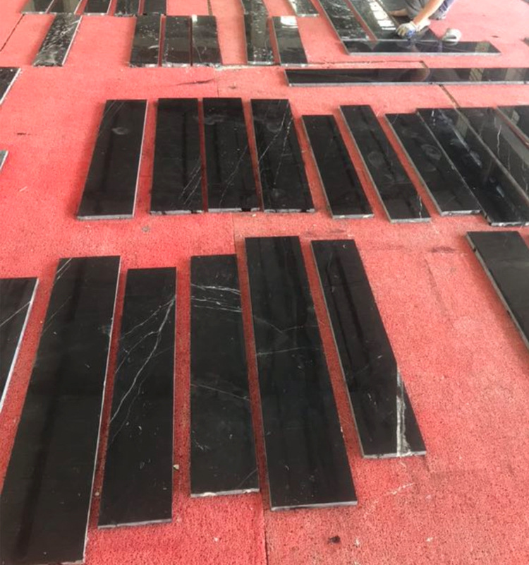 云浮石材实力厂家黑白根墨玉天然大理石加工底座窗台板过门槛石料