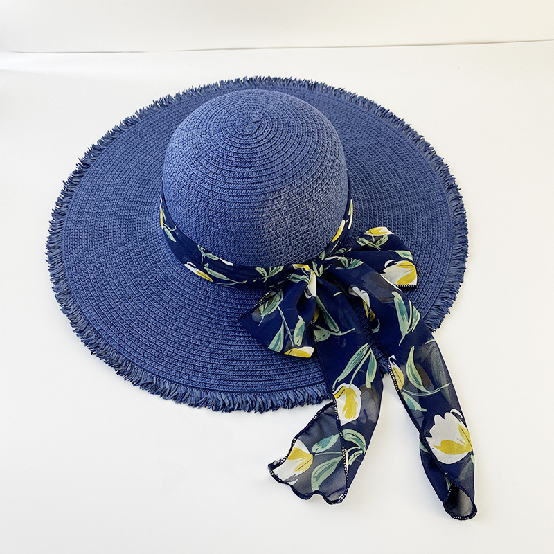 Hat Female UV Protection Sun Hat Beach Straw Hat Summer Fashion Travel Bucket Hat Sun-Proof Face Cover Sun Hat