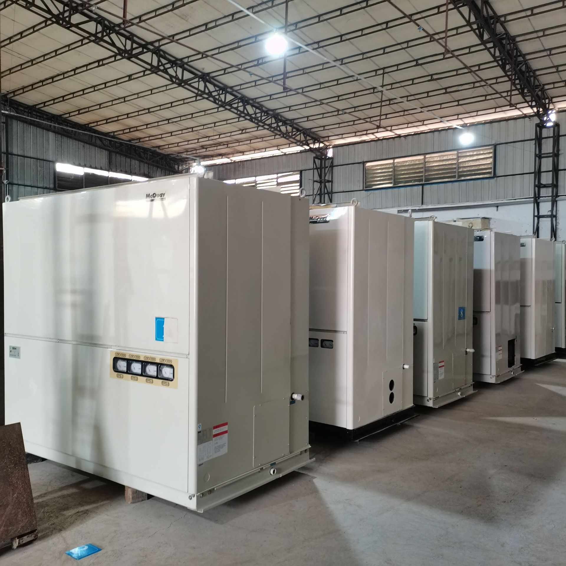 二手水冷式柜机96成新中央空调工厂车间降温高效省电设计一手批发