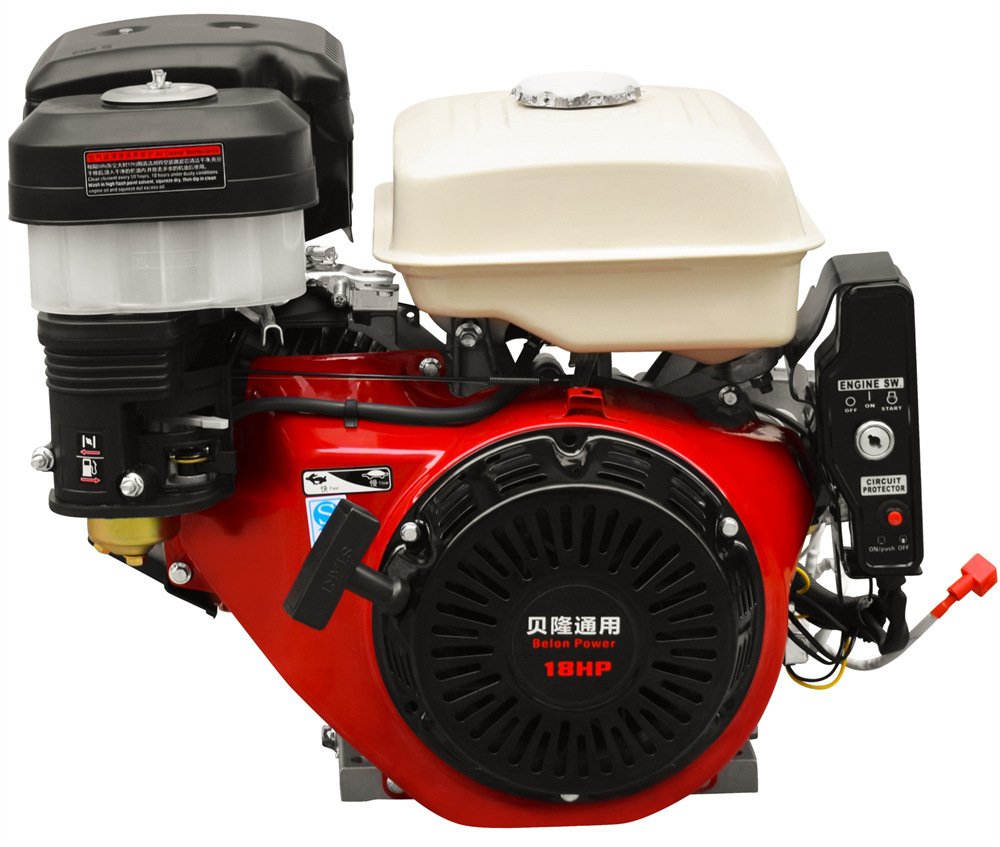 贝隆18马力单缸汽油机192f单缸风冷汽油机平键轴25.4mm轴径