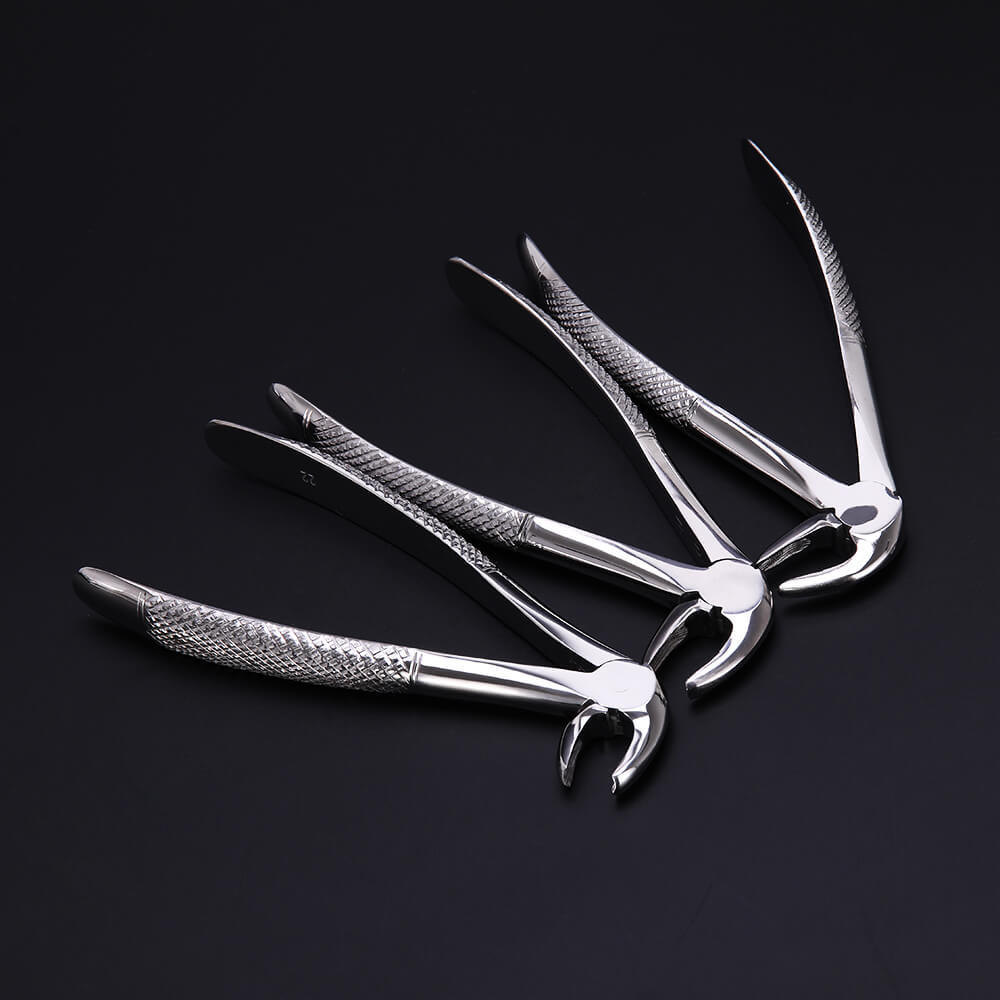 成人牙钳套装牙科拔牙钳套装十把牙科钳子不锈钢器械微创拔牙器械