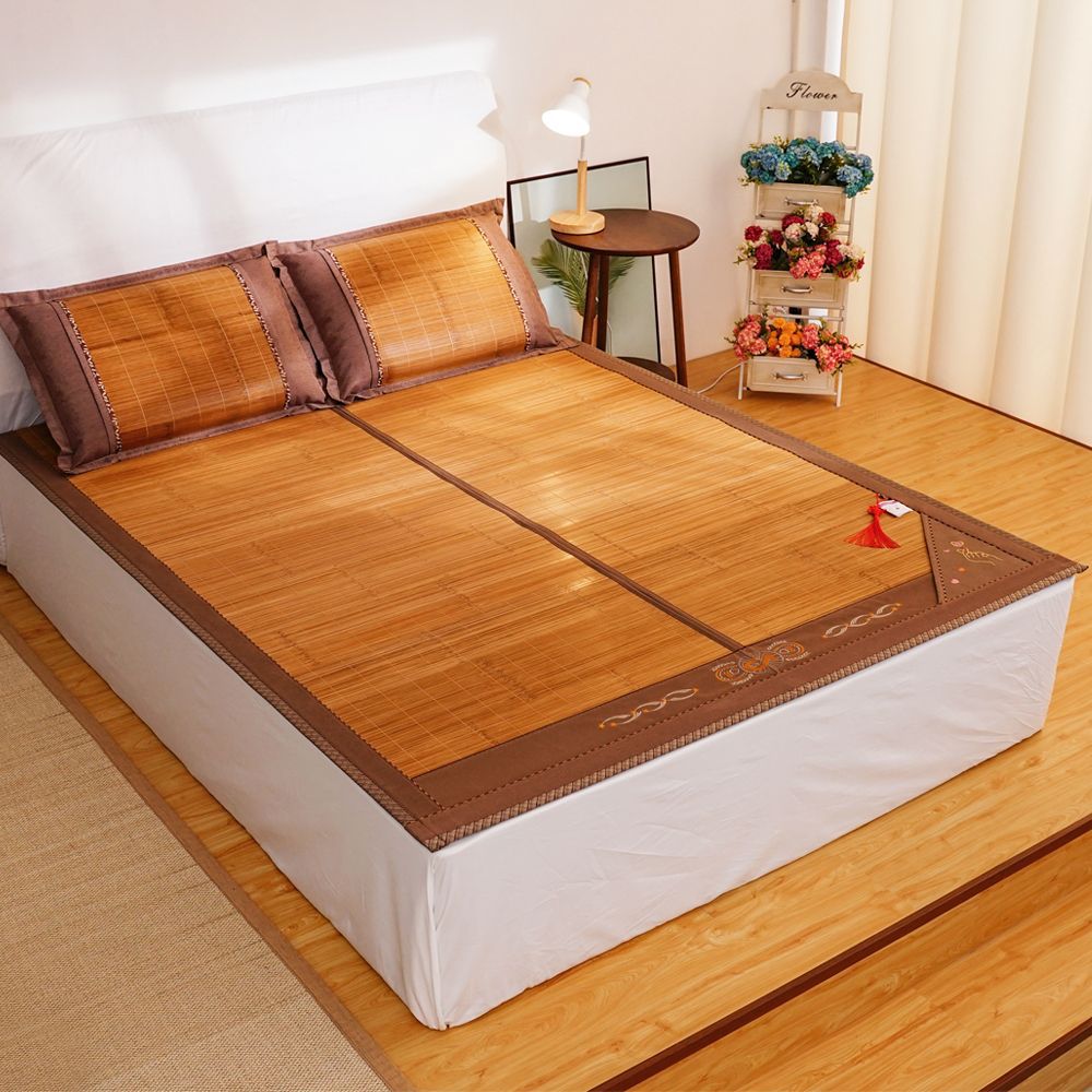 双面竹席可折叠碳化竹席双人1.5米床1.8米床竹凉席子夏季凉席