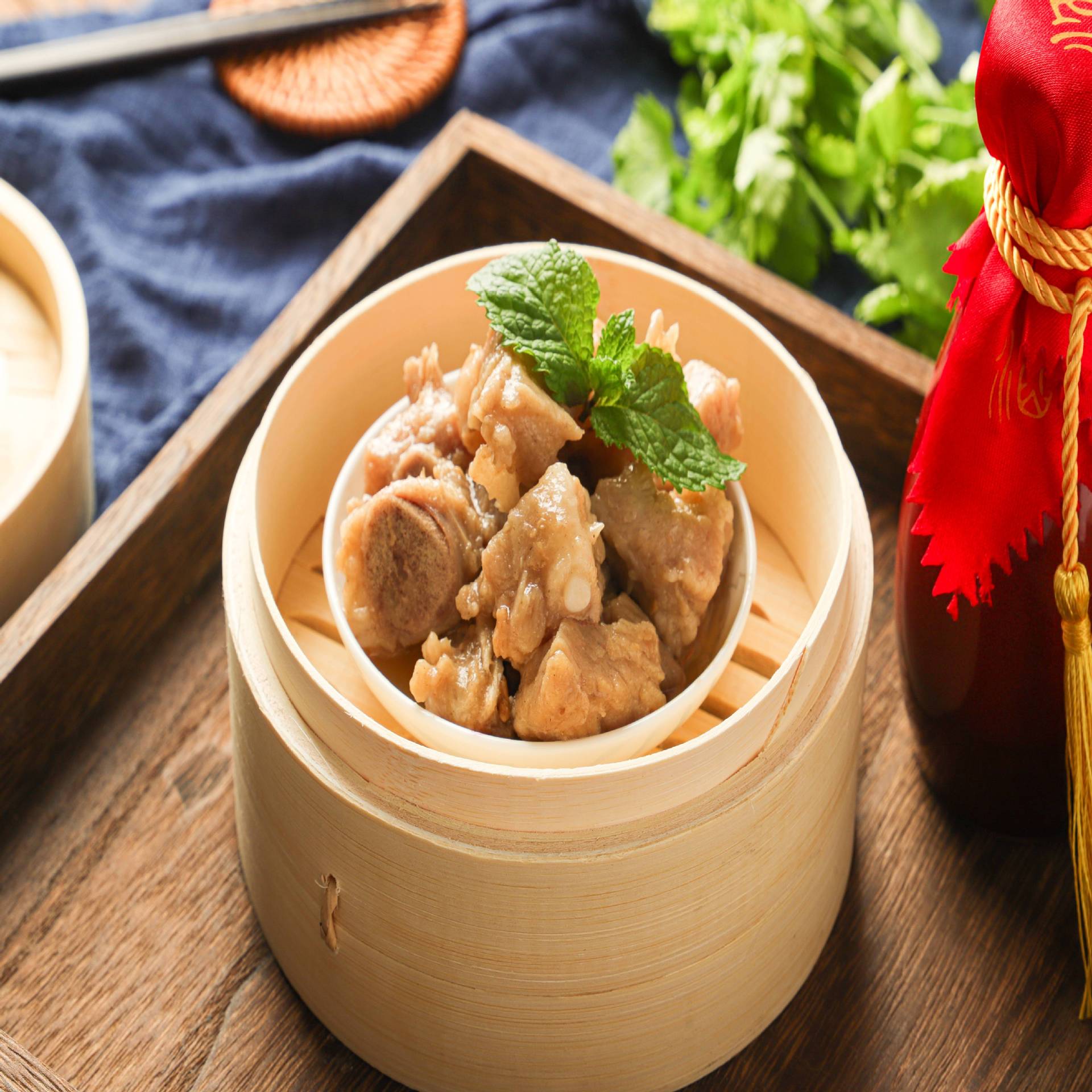 拌酱排骨成品调味腌制排骨加热即食点心10斤装每包广式早茶