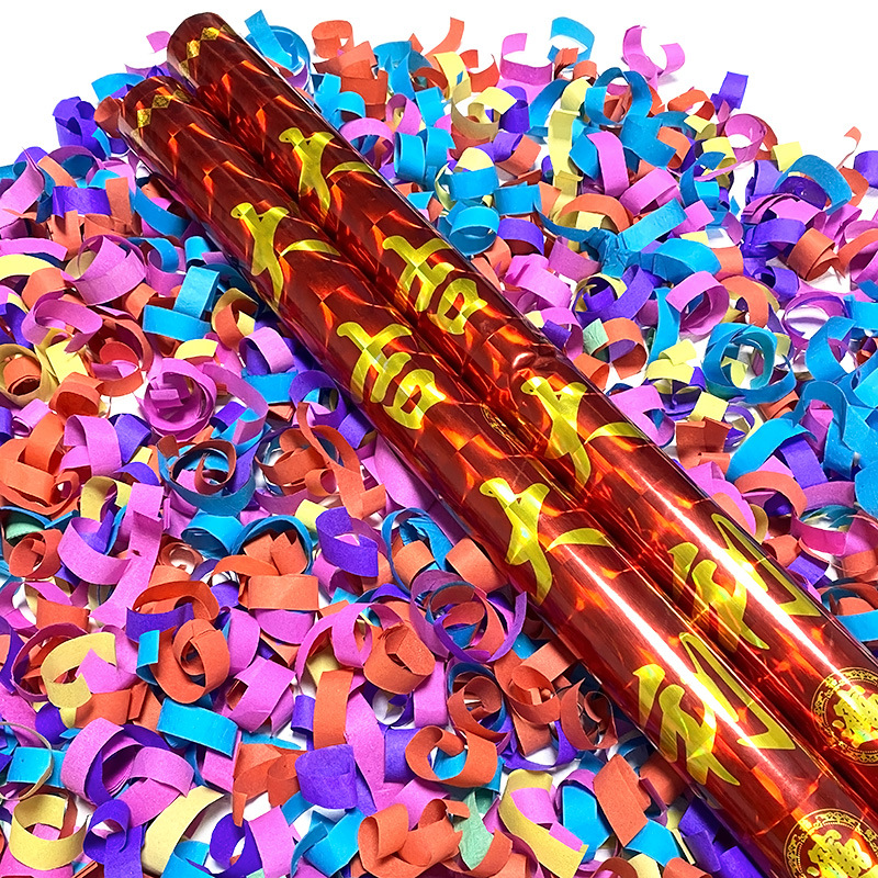 婚礼喷花筒结婚专用礼炮手持彩带礼花筒礼花炮礼宾花婚庆用品大全