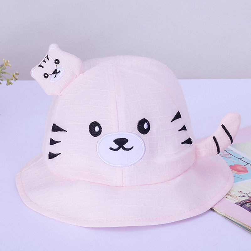 Children's Hat Spring and Autumn Cartoon Baby Fisherman Hat Boys and Girls Outdoor Sun Protection Sun Hat Cute Baby Hat