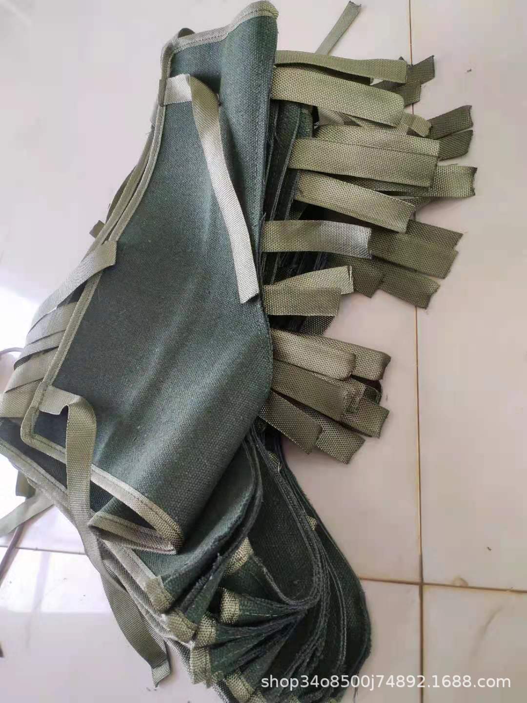 护脚绑腿劳保用品帆布护腿护脚 电焊帆布护脚 绿帆布电焊护脚套