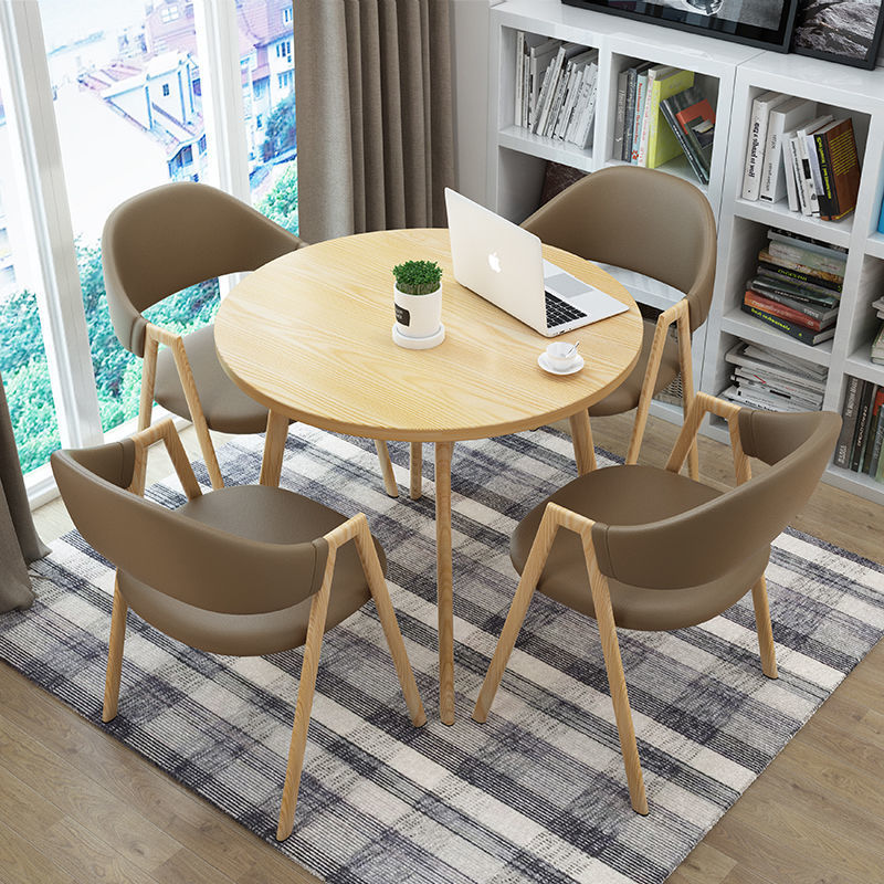 茶座椅一套简约洽谈桌椅组合办公室休闲店铺会客咖啡奶茶店餐桌