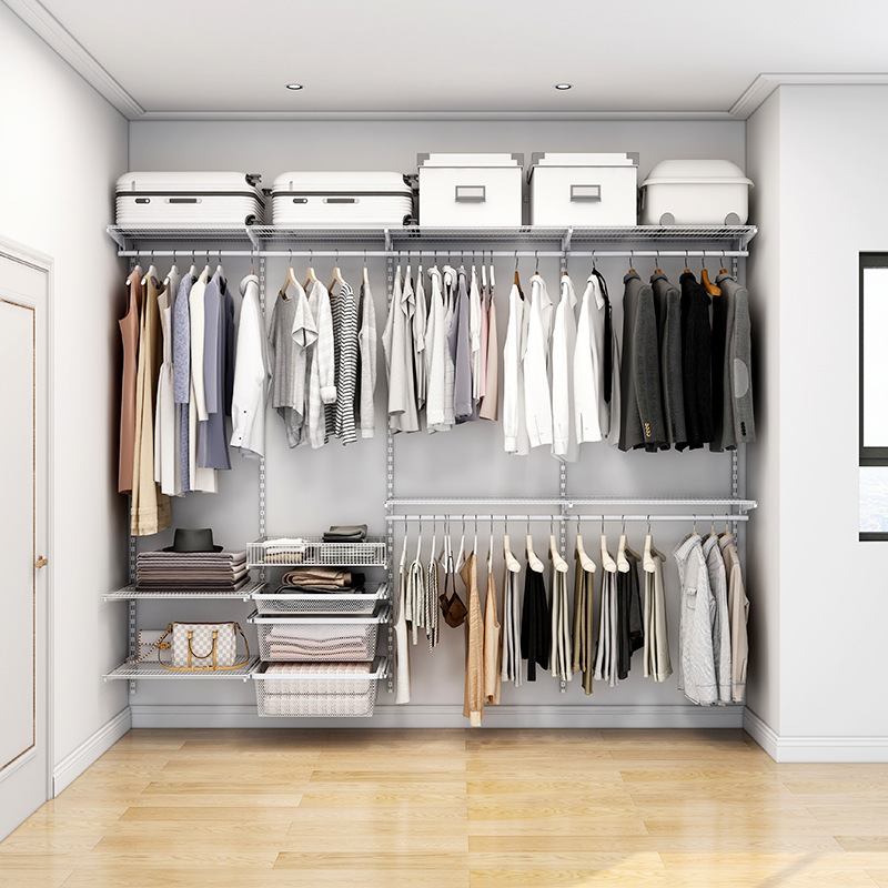 一件代发美达斯28米金属衣柜卧室衣帽间衣橱开放式储物架