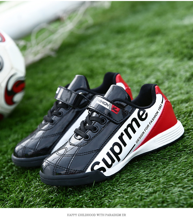 工厂一件代发2021新款男女儿童碎钉足球鞋小学生户外训练运动球鞋