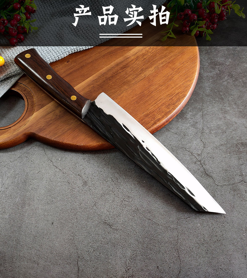 切付刀牛肉日式料理主厨刀刺身刀多用刀锻打屠宰切肉刀剥皮高碳钢
