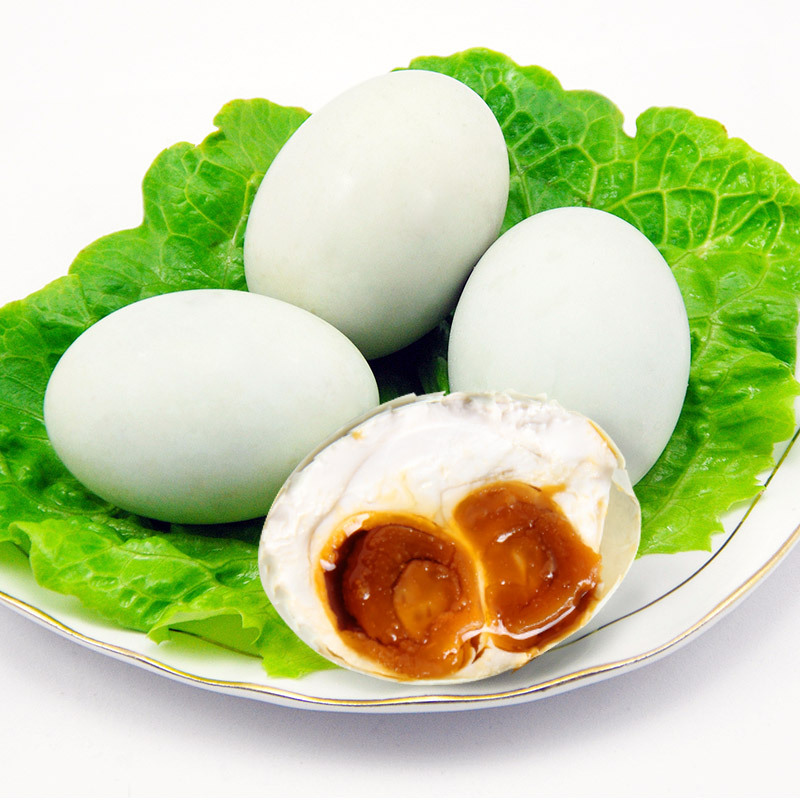 厂家批发扬州高邮湖宝双黄咸鸭蛋65g75g90g100g红心流油真空包装