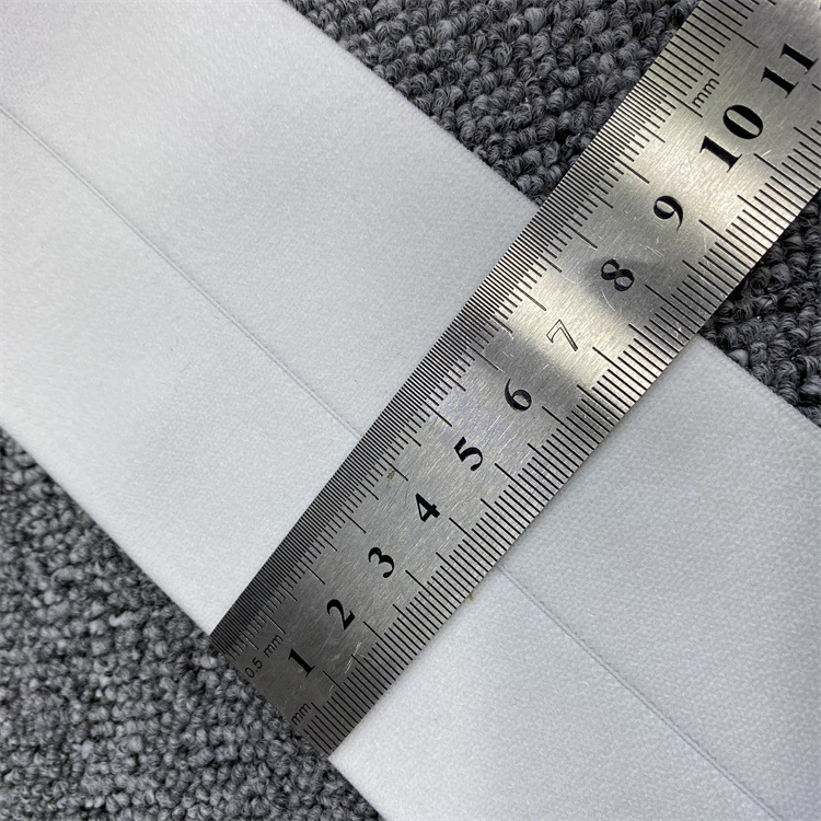 现货8cm黑色对折包边松紧带 双面磨毛绒面弹力橡筋