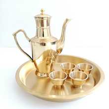 铜酒壶 家用清酒手工制作 铜壶 喝酒器具带四个铜酒杯酒壶套餐