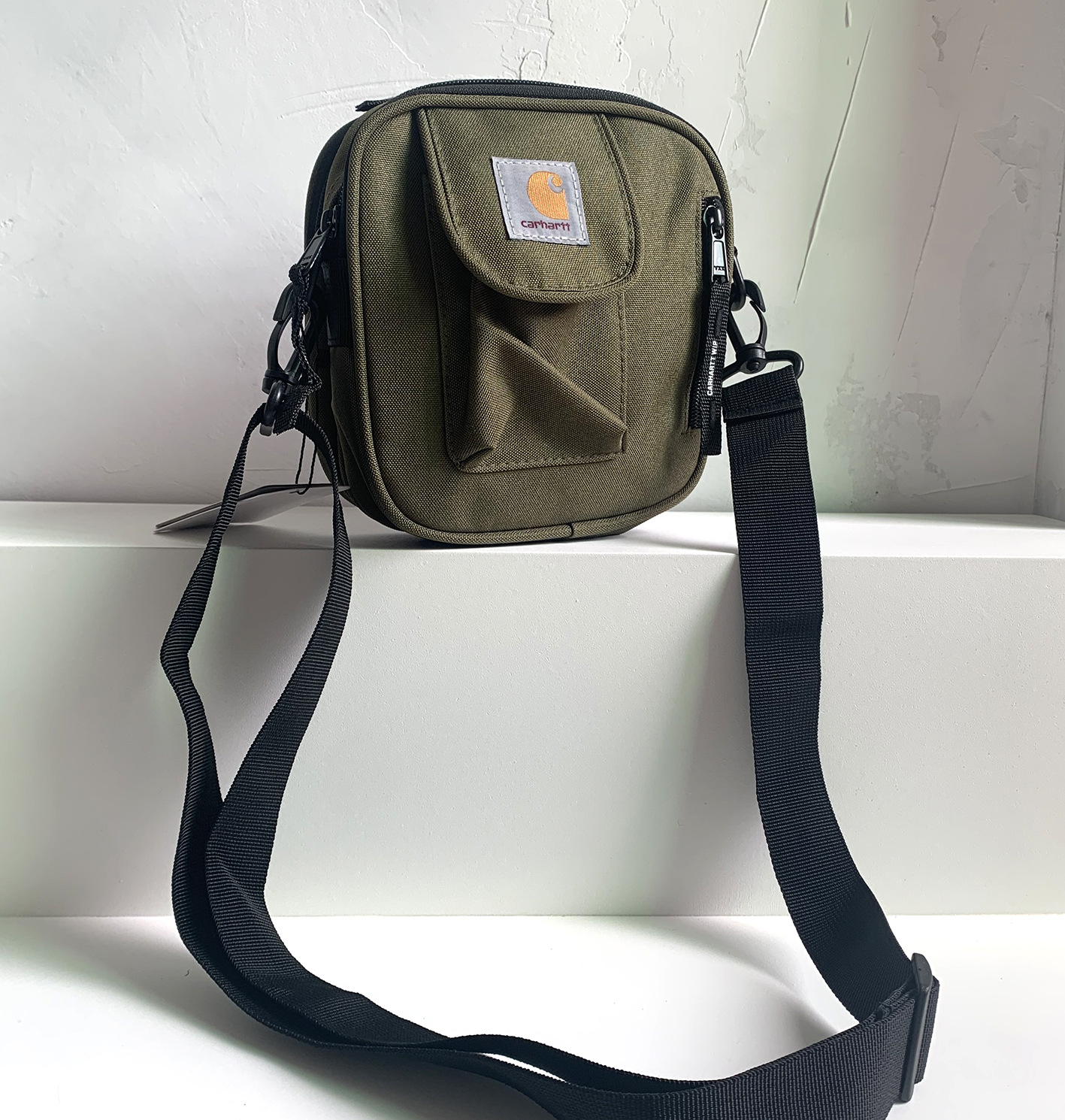 现货卡哈特carhartt斜挎包男女单肩包工装包蹦迪小方包帆布包潮牌